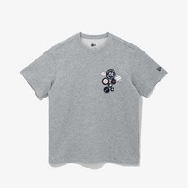 뉴에라 [뉴에라][공용]MLB 핀 버튼 뉴욕 양키스 티셔츠 헤더 그레이 (13338661)