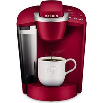 커피머신 원두커피 캡슐커피 드롱기 가정용커피머신 수동커피머신 Keurig K-클래식 커피 메이커 머신 싱글 서브 K-컵 포드 브루어 6 10 Oz. 브루 크기, [01] Red, [03] UK