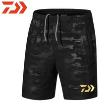 Dawa 남성용 여름 낚시 반바지 위장 웨이더 야외 바지 하이킹 스포츠 브리치 DAIWA 비치 핫 팬츠 S-4XL, [03] L, [01] Black