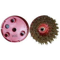 대리석연마기 4 인치 110mm 원형 라운드 다이아몬드 브러시 석재 그라인더 광택 연마, 36