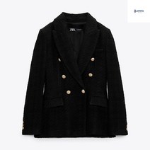 자라 자켓 ZARA 여성 블랙 정장 코트 고급 7553457 800