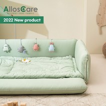 [쁘띠베이비] 토이 코튼 알로스케어 범퍼침대_L size(색상 택 1), 애플민트