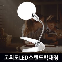 지오비즈 확대경 돋보기 현미경 LED 루페 LOUPE 24종 휴대용 스탠드형 안경타입 헤드형 접이식, 고휘도LED스탠드확대경/LED Flexible Magnifier