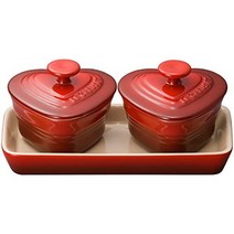 일본직발송 4. 르쿠르제(LE CREUSET) 티 세트 티팟머그(SS) 세트 체리 레드 내열 내냉 전자 레인지 오븐, One Size, One Color