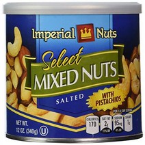 Imperial Nuts Select Mixed Nuts with Pistachios 12oz 3 Pack, 1