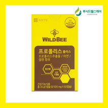 종근당건강 와일드비 프로폴리스 플러스 500mg x 60캡슐