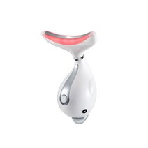 목주름관리 목주름없애기 목주름관리법 ems led 얼굴 목 마사지기 마스크 광자 치료, 하얀