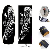 해골 패턴 84*23cm 사포 스케이트 보드 스쿠터 스케이트 보드 Griptape Longboard 사포 전기 스케이트 보드 그립 테이프 테이프, KL14