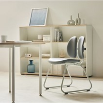 듀오백 리뉴얼 D 043W 플러스 좌판사양UP 공부 학생 독서실의자, 마린블루