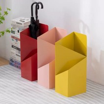 PEARL PANDA 호텔 철제 우산꽂이 2단 현관 인테리어 우산통 우산수납, 블랙