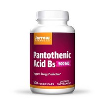 자로우 포뮬러스 판토텐산 B5 500mg 에너지 100정, 100 Count (Pack of 1)