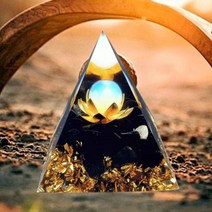 천연 석재 Orgone 피라미드 자수정 크리스탈 치유 에너지 발생기 EMF 명상 도구 장식 장식품 5cm, CHINA, 08