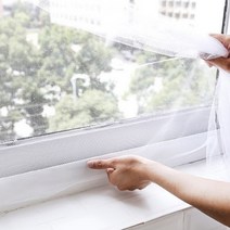 방충망교체 모기장 원룸 창문 붙이는 셀프 방충망 150*200, 화이트