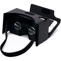 Google Cardboard VR 헤드셋 3D 박스 가상 현실 안경 대형 투명 광학 렌즈 및 모든 36인치 스마트폰용 편안한 헤드 스트랩, VR-FBA-2.0B