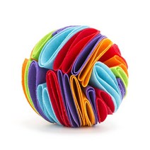 MEOWS Dog Sniffing Ball Puzzle Toys IQ 느린 디스펜스 피더 증가 Foldable Nose Sniff 애완 동물 훈련 게임 인텔리전스, [01] 15cm, [06] F