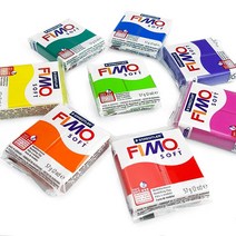 FIMO 소프트 폴리머 오븐 모델링 클레이 57g 8개 세트 무지개 색상, 한개옵션0