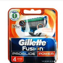 [Su∇] 질레트 퓨전 프로글라이드 파워 면도날(4입) 리트 교체용 면도기 래트 리필 φjF_ea, ∩본상품Ω, !기본상품!