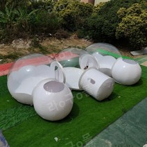 버블 하우스 투명 풍선 텐트 썬룸 글램핑 농막 온실 이글루 휴가 캠핑, 침실2개 홀5m 욕실4m 통로3m2m 63㎡