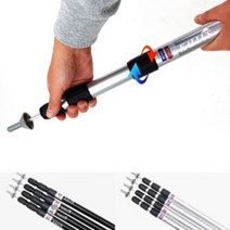 듀랄루민 슬라이드 높이조절 메인 경량 렉타 타프 접이식 그늘막 폴대 세트, 슬라이드 폴대세트(블랙)