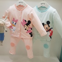 아가방 23 가을 베이비페어! 디즈니베이비 미키미니 어쩜 귀욤 실내복 상하세트! 무형광 기본 실내 상하복도 남다르게 귀여운걸로! 신생아 외출복 백일 놀이복 추천