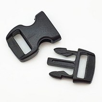 검정 플라스틱 잠금 버클 가방 벨트 의류 수선클립, 블랙 플라스틱 버클 10mm