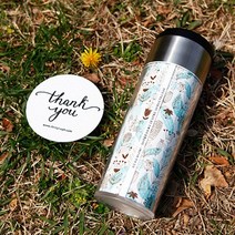 주문제작스텐 텀블러라인플라워