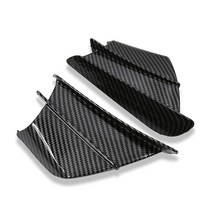 오토바이 winglet aerodynamic wing kit 스포일러 for yamaha suzuki kawasaki honda h2h2r scooter, 매트 카본 룩