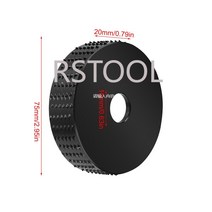 공구 75mm 앵글 그라인더 연마 디스크 16mm 22mm 보어 목공 플랫 플라스틱 휠 나무 조각 도구, [05] Silver-22mm, 05 Silver-22mm