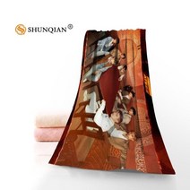 드라잉타월 아이돌 서포트 Ateez 마이크로파이버 페이스 타올 35x75cm 빨리 건조 스포츠 타월, [01] 35x75cm, [14] 13