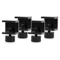 3D프린터부품 3D Printer Parts 4Pcs Glass Heatbed Clip Clamp Bed Aluminium Alloy Ultimaker Build Plat, 01 Black