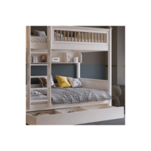 이층침대 자매방 침대 인테리어 어린이 초등학생 서랍, 135x190cm