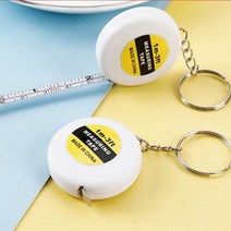 열쇠고리 스톱방식 소형 휴대용 미니 1M 줄자 1P