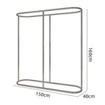원형 행거 회전 업소용 옷걸이 의류매장 진열대 쇼핑몰, 길이150 높이160cm