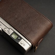 미놀타 TC-1 레트로 카메라 소가죽 속사케이스, 베이스[코코아 브라운]