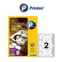 [HJ3] 프린텍 무광 CD 라벨 V3771-100 일반 100매, 본상품선택