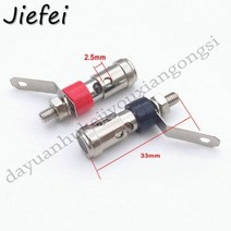 10-100pcs 니켈 도금 2mm4mm l 바나나 오디오 플러그 잭 소켓 커넥터 증폭기 터미널 스프링 로드 바인딩 포스트, 50개, 2mm