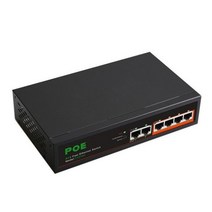 RJ45 스위치 2 업 링크 포트 4 100M 완전 자동 게임 로딩 어댑터 허브 POE 이더넷 네트워크 인터넷 분배기, EU Plug