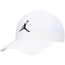 Jordan 곡선형 챙 조절 가능한 모자 (큰 ) 화이트., White