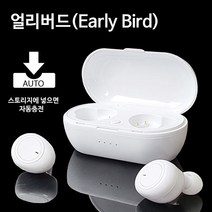 피닉스 얼리버드 TWS-S30 원터치 블루투스 무선 이어폰, 화이트