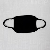 국산 순면마스크 블랙 성인용, 1팩, 1개입