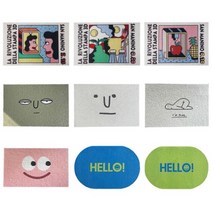 Welcome 인테리어 디자인 출입구 카페 현관 매트, 60*90cm, 브런치