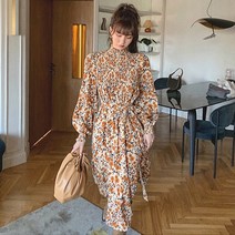 스트릿살롱 플로럴 스모크 원피스