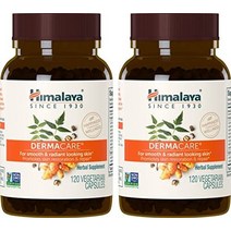 히말라야 더마케어 맑고 부드러운 앰프를 위한 가벼운 여드름 완화 광채 피부 560 mg 120캡슐 2개월분 2팩, 120개(2개들이), 2개