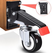 페달 리프트 캐스터 이동식 가구 작업대 워크벤치 바퀴 고중량 4pcs 1입, 일반형 880 (400kg) 4pcs