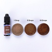 비누만들기 비누키트재미를 위한 10ML 수지 안료 양초 비누 DIY UV 에폭시 금형 쥬얼리 제작 용품 공예품, 07 Brown