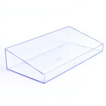 [힘찬쇼핑]다용도 투명 사각 수납선반 화장품정리대 아크릴정리함 소품정리함 학용품정리 수납함 다용도정리함 보관함
