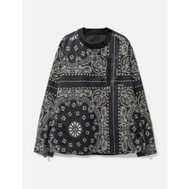 Sacai 반다나 프린트 리버시블 풀오버