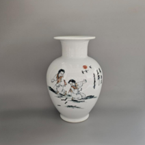 여주 도자기 백자 풍속화 그림 항아리 단지 장식품 외국인선물, 2