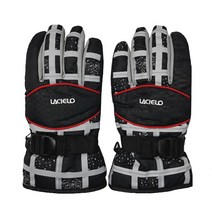 라시엘로 남성 스키 장갑 LAM-1909 방한 방수 보드, 블랙