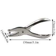 천공기 미니 금속 싱글 홀 펀처 문구 휴 용 플라이어 커터 수동 구멍 펀치 3mm 기공 직경 종이 도구, 01 은